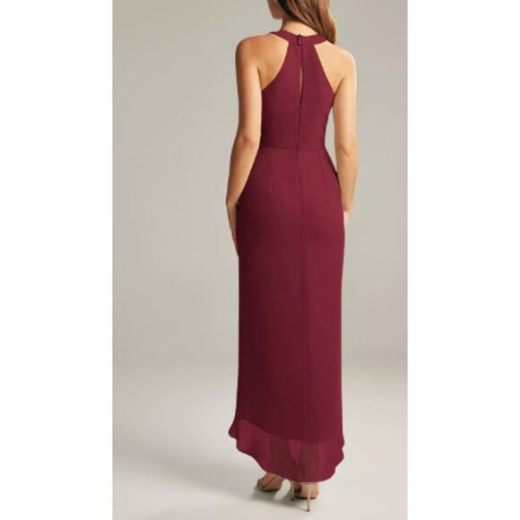 AW BRIDAL 4 S burgundy red Raja bridesmaid formal party midi dress NEW B159 - Picture 2 of 10